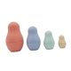 thumbnail image 1 of 4 Piezas De Silicona Suave Apilable Matryoshka Muñeca Juguetes Para Regalos Hogar Muñeca Rusa De Anidación, 1 of 8