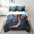 thumbnail image 2 of YST 3D Octopus 7-Piece Sea Animal Comforter Set, Full, 2 of 4