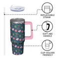 thumbnail image 3 of Christmas Presents 30oz Holiday Tumbler with Handle, Festive Winter Coffee Mug with Straw Lid, Stainless Steel Insulated Cup, Gifts for Women, 3 of 5