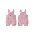 thumbnail image 2 of RUINIXCW Newborn Baby Boy Christmas Outfit Infant Boys Romper Overalls Xmas Clothes Striped Cute Embroidery Sleeveless Jumpsuit Shorts, 2 of 10