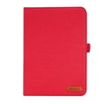 thumbnail image 4 of Case for iPad mini 6th Gen 8.3" 2021 / iPad mini 7th Gen (A17 Pro) 2024, Vintage Fabric PU Leather Folio Cover Soft TPU Inner Multiple Viewing Angles Stand with Card Slots Auto Sleep / Wake - Red, 4 of 5