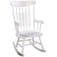 thumbnail image 1 of Coaster Traditional Wood Windsor Slat Back Rocker Chair in White, 1 of 2