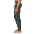 thumbnail image 2 of Men's Merino Wool Midweight Base Layer Pants - Thermal Bottoms - Forest Green - Medium, 2 of 4