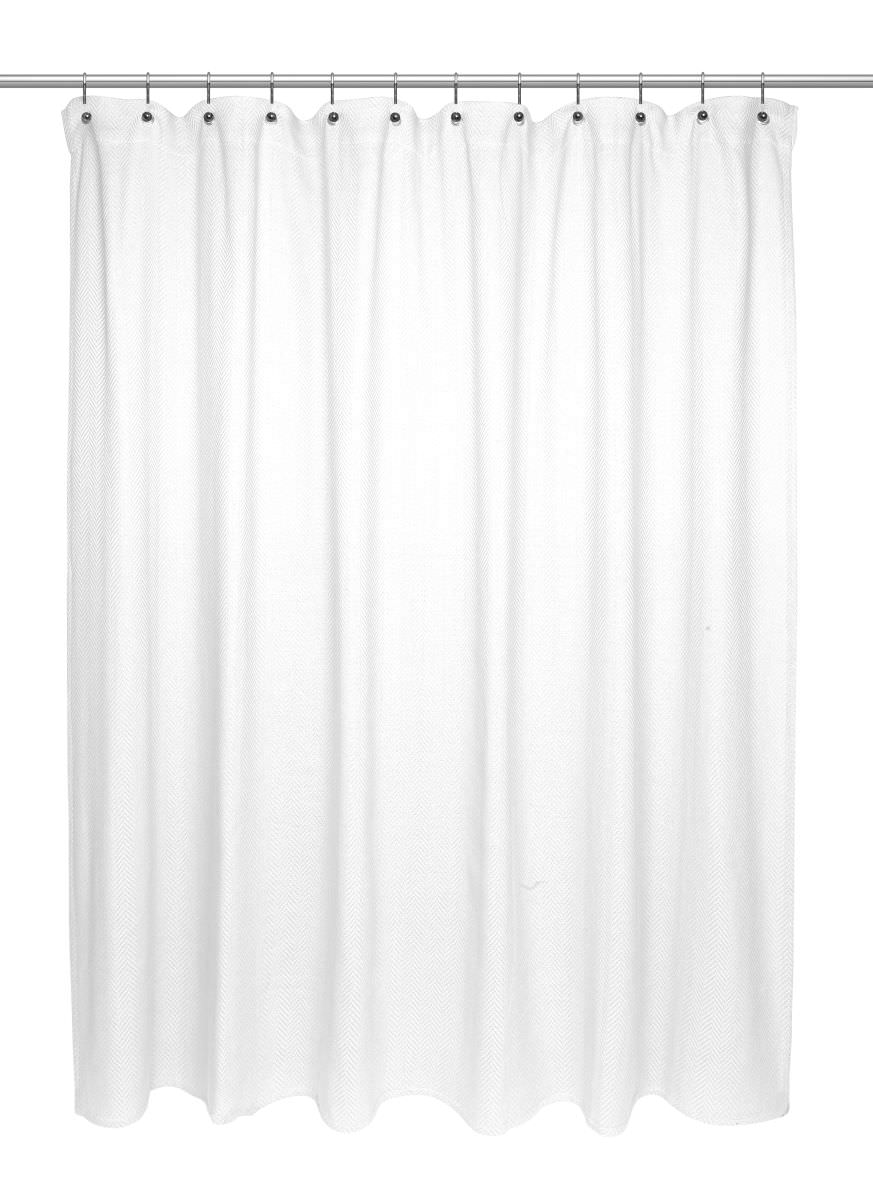 Splash Collection by Ben&Jonah Chevron Weave 100 Cotton Shower Curtain