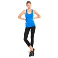 thumbnail image 2 of Gilbin 2 Pack Women's Ribbed Waistband Capri Length Leggings,One Size Fit, Super Stretch Yoga Leggings Yoga Capris, 2 of 3
