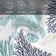 thumbnail image 5 of Turquoise Coastal Turtle Cloth Napkins, Ocean Coral Nautical Washable and Reusable Dinner Napkins Set of 6, Table Napkin for Kitchen Party Birthday Wedding Hotel Housewarming 20"x20", 5 of 8