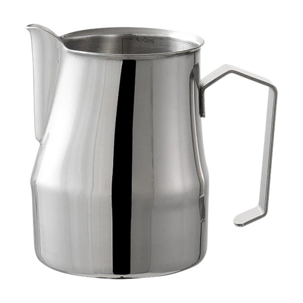 Jarra para espumar leche, jarra de acero inoxidable para espumar leche, para espresso y vapor. 500ml