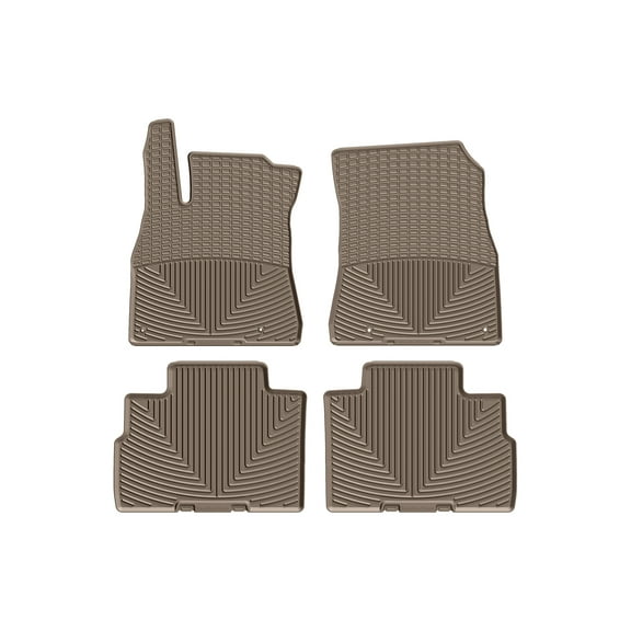 WeatherTech All-Weather Floor Mats compatible with 2020-2025 Nissan Sentra - 1st & 2nd Row, Tan