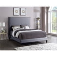 thumbnail image 2 of Meridian Furniture Harlie Gray Velvet Queen Bed, 2 of 9