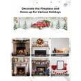 thumbnail image 6 of Christmas Truck Fireplace Mantle Scarf, Xmas Trees Red Birds Snowflake Winter Mantel Cover Table Runner for Home Living Room Door Window, Indoor Outdoor Holiday Party Decor 17" x 60", 6 of 6