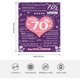 thumbnail image 3 of LHSHID 70th Flannel Throw Blanket 70 Year Old Birthday Gift for Women Lightweight Skin Friendly Modern Style 50"x60", 3 of 8