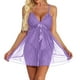 thumbnail image 1 of Gibobby Lencería sexy para mujer Conjunto de lencería sexy para mujer con liguero, brasier de encaje y bragas conjunto de tirantes exóticos(Morado, 3XG), 1 of 5