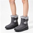 thumbnail image 2 of Willtoo Womens Thick Sole Lightweight Snow Boots Winter Anti-Slip Ankle Booties Waterproof Slip on Warm Faux Fur Lined Sneaker, 2 of 4