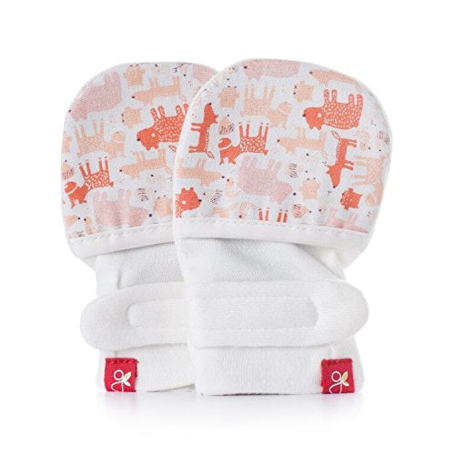 Stops Scratches and Prevents Germs Scratch Free Baby Mittens Organic Soft Stay On Unisex Mittens Goumimitts 
