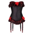 thumbnail image 1 of Corset à Lacets pour Femmes, Corset à Bordure, Bustier Taille Haute, 1 of 5