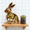 h09`Bunny, variant on Bisitoy Easter Wooden Animals - Rabbit, Chick, for Spring Mantel & Bookshelf Decor