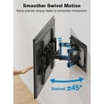thumbnail image 2 of CHITOOMA Full Motion TV Wall Mount Bracket for 40 to 82 inch Flat or Curved TVs , Holds up to 110  lbs, 2 of 6