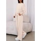 thumbnail image 4 of Conjunto de Lounge PRETTYGARDEN para Mujer 2 Piezas Manga Larga Beige Talla S, 4 of 8