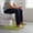 Green, variant on Konghyp Soft Foam Bath Mat U Shape Toilet Mats, Non-Slip Absorbent Carpet, Machine Washable Bathroom Rug, Comfortable Shower Mat, Modern Velvet Fleece Design