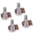thumbnail image 2 of 4 Unids Potenciómetros de Eje Moleteado 18 Mm A100K B100K para Guitarra Eléctrica Perfecl, 2 of 8