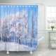 thumbnail image 1 of Cortina de Ducha ABPHQTO Escena Azul Paisaje Invernal 160x180 cm, 1 of 1