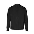 thumbnail image 4 of Women's Henley Neck Sweater Button Front Long Sleeve Loose Knit Pullover (Black, M), 4 of 4