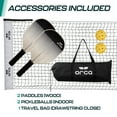 thumbnail image 6 of 12.5ft Pickleball Half Court Net Set with Steel Pole Bar EZ Connect System, Includes Paddles, Pickleballs, and Carrying Bag for Travel Games by ORCA, 6 of 8