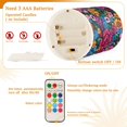 thumbnail image 5 of Yayeee Flameless Candles with Remote Flickering Battery Operated Multi Color Changing, Charming Floral Pattern, 5 of 7