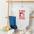 thumbnail image 4 of Papa Can't Fix It We're All Screwed Romper Boys or Girls Infant Baby Brisco Brands 12M, 4 of 6