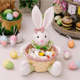 thumbnail image 2 of Plato de dulces de Pascua, canasta de conejito de Pascua, canasta de almacenamiento de dulces de Pascua, caja de regalo para decoración de mesa, regalo de Pascua, B, 2 of 3