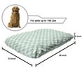 thumbnail image 2 of Ivory and Blue Pet Bed, Wavy Stripes Pattern Bicolor Illustration of Curved Abstract Lines, Resistant Pad for Dogs and Cats Cushion with Removable Cover, 24" x 39", Seafoam and Ivory, by Ambesonne, 2 of 4
