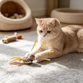 thumbnail image 4 of Interactive Cat Toys Bird - Realistic Cat Interactive Toys for Indoor Cats with Catnip and Feather, Bored Kitten Kicker Orange, 4 of 6