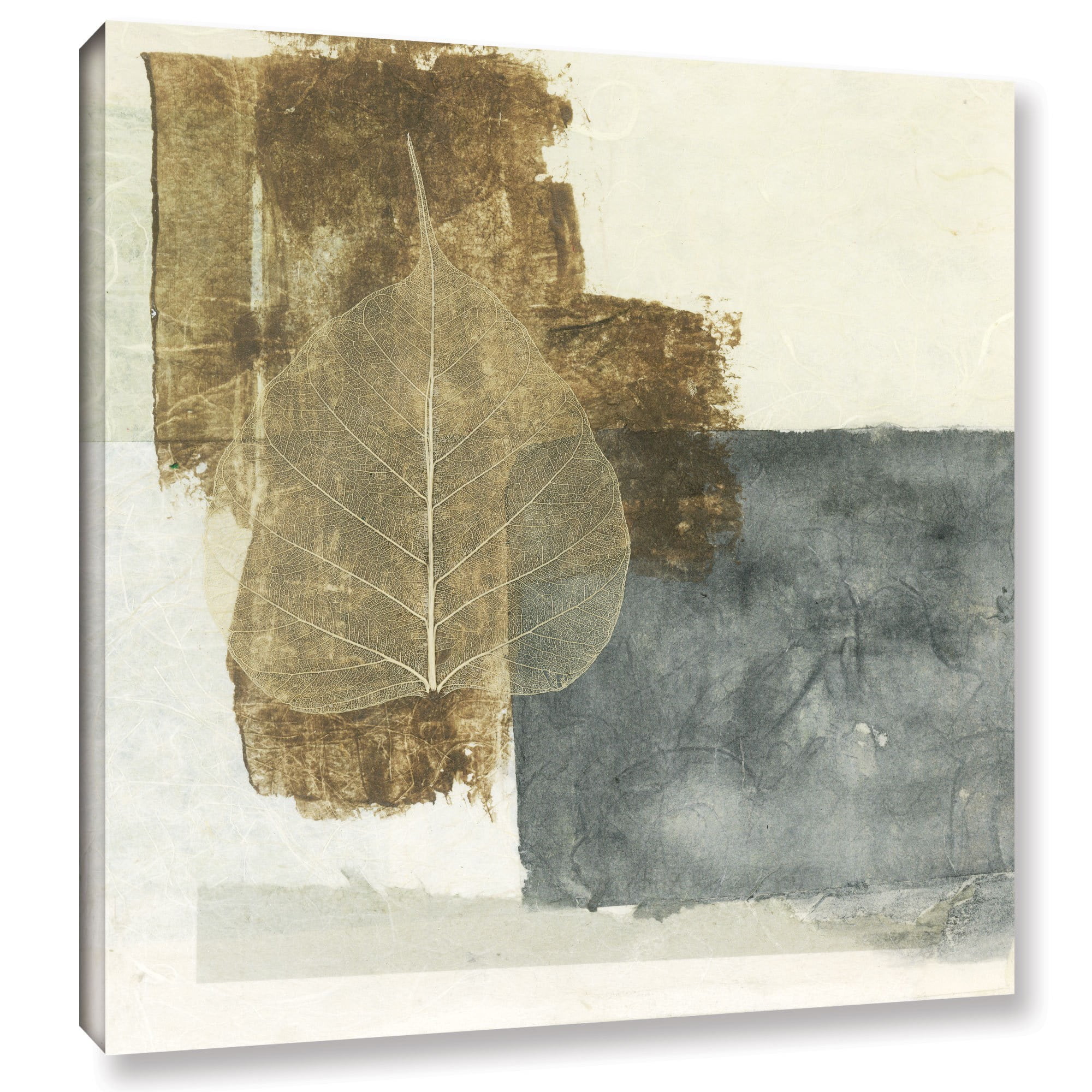 ArtWall Elena Ray "Wabi-Sabi Bodhi Leaf Collage 5" Gallery-wrapped Canvas