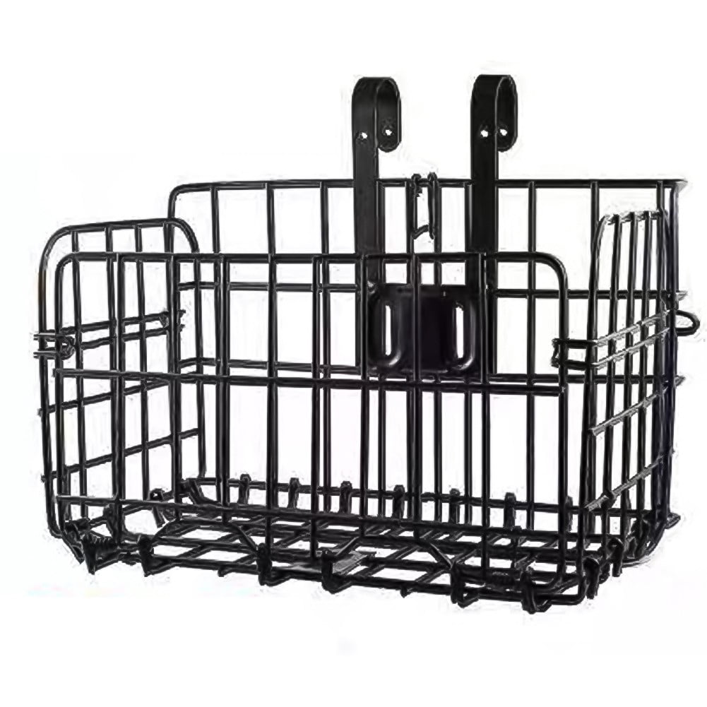 Folding Bike Basket With Hook Front Basket Rear Basket For Mountain Bike