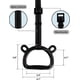thumbnail image 2 of Anillos de gimnasia para el hogar Anillos de dominadas para hacer ejercicio, anillo de gimnasio para interiores, anillos de gimnasia con correas ajustables, 2 of 4