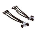 thumbnail image 1 of Braid Hair Extension, Secure Elastic Tie Stylish Hair Extension with 2 Bow Wig Clips for Styling Deep Brown,Light Brown, 1 of 7