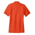 thumbnail image 6 of Mafoose Women's Comfortable Silk Touch Polo Golf Shirt Short Sleeve Orange 5XL, 6 of 7