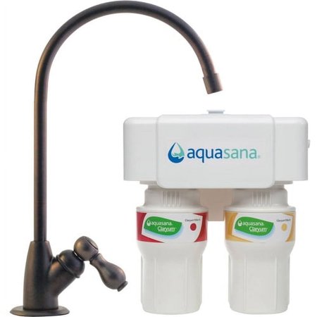 UPC 816749010770 product image for Aquasana 2-Stage Under Sink Water Filter System - Bronze - AQ-5200.62 | upcitemdb.com