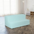 thumbnail image 4 of Abstract Foldable Mattress, Wide Stripes or Chevron, 78.7" x 47.2", Seafoam Pale Blue, by Ambesonne, 4 of 6