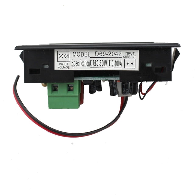 OULII 1Set LCD Digital Display Voltage Current Meter Plug In Volt Meter Electricians Technicians 3.1x1.7x1.3in