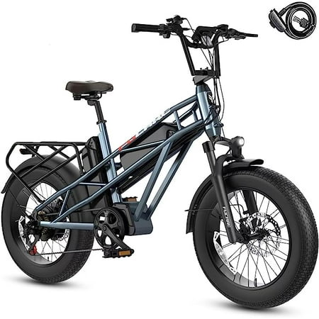 Fucare Electric Bike, Gemini/Gemini X Electric Bike for Adults,750W 48V30AH Dual Battery,31MPH Max Speed,70-80(100-120) Miles,5.3" Display,Shimano 7 Speed,20''×4.0'' All Terrain Electric Bike