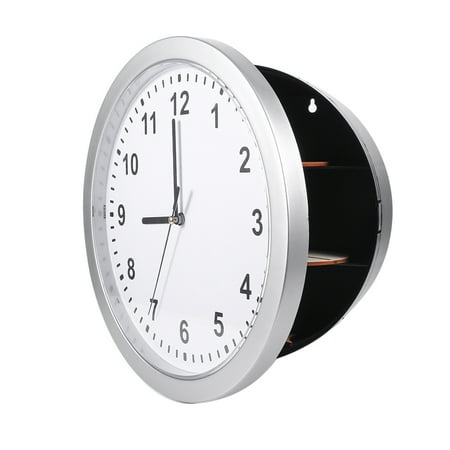 Oceanside Wall Clock Safe, Silver, 1 x Wall Clock Safe
