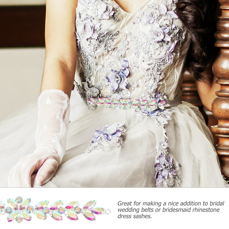 Count Bride Accessories Garment Bag Rhinestone Flower Chain