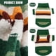 thumbnail image 4 of Jersey para perro KAROKU, clásico, cuello alto, a rayas, cálido, mediano, 4 of 7