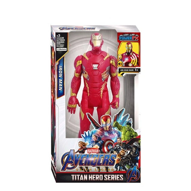 30cm Marvel Avengers Juguetes Spiderman Thanos Hulk Iron Man Capitán América Thor Black Panther Figuras de acción Muñecas xuanjing unisex