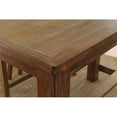thumbnail image 2 of Furniture of America Sinuata Rustic Wood Rectangle Pub Table in Natural, 2 of 7