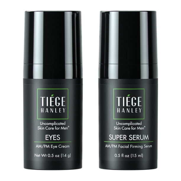 Sérum reafirmante facial y crema para ojos Tiege Hanley para hombre