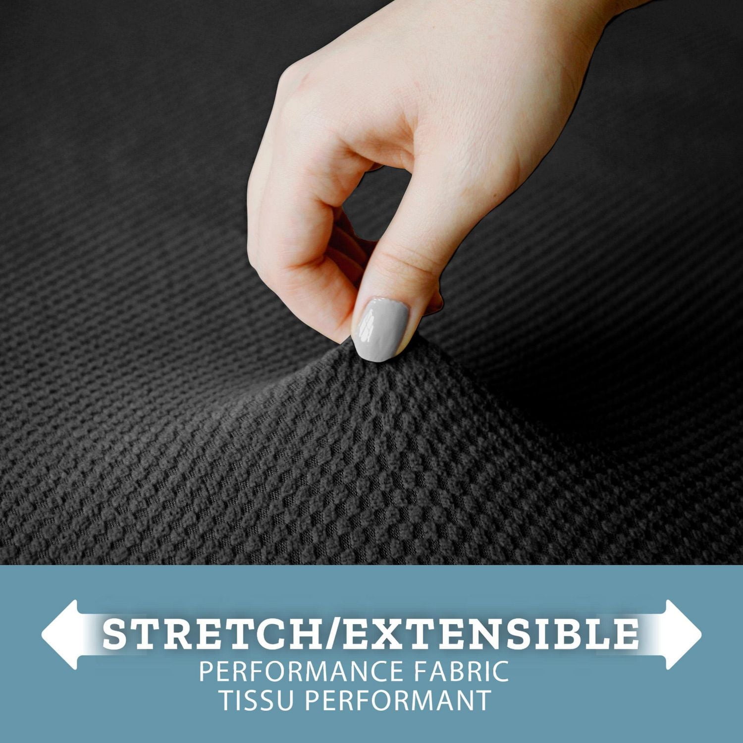 Housse de sofa Pixel Mainstays, lavable à la machine Couleurs assorties