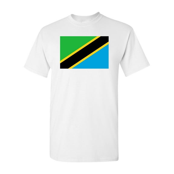Tanzania Country Flag Adult DT T-Shirt Tee
