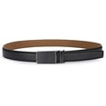 thumbnail image 3 of Men's Comfort Genuine Leather Ratchet Dress Belt 1 1/8" Wide with Automatic Click Buckle Suit Pant Size 28"-44", 3 of 14